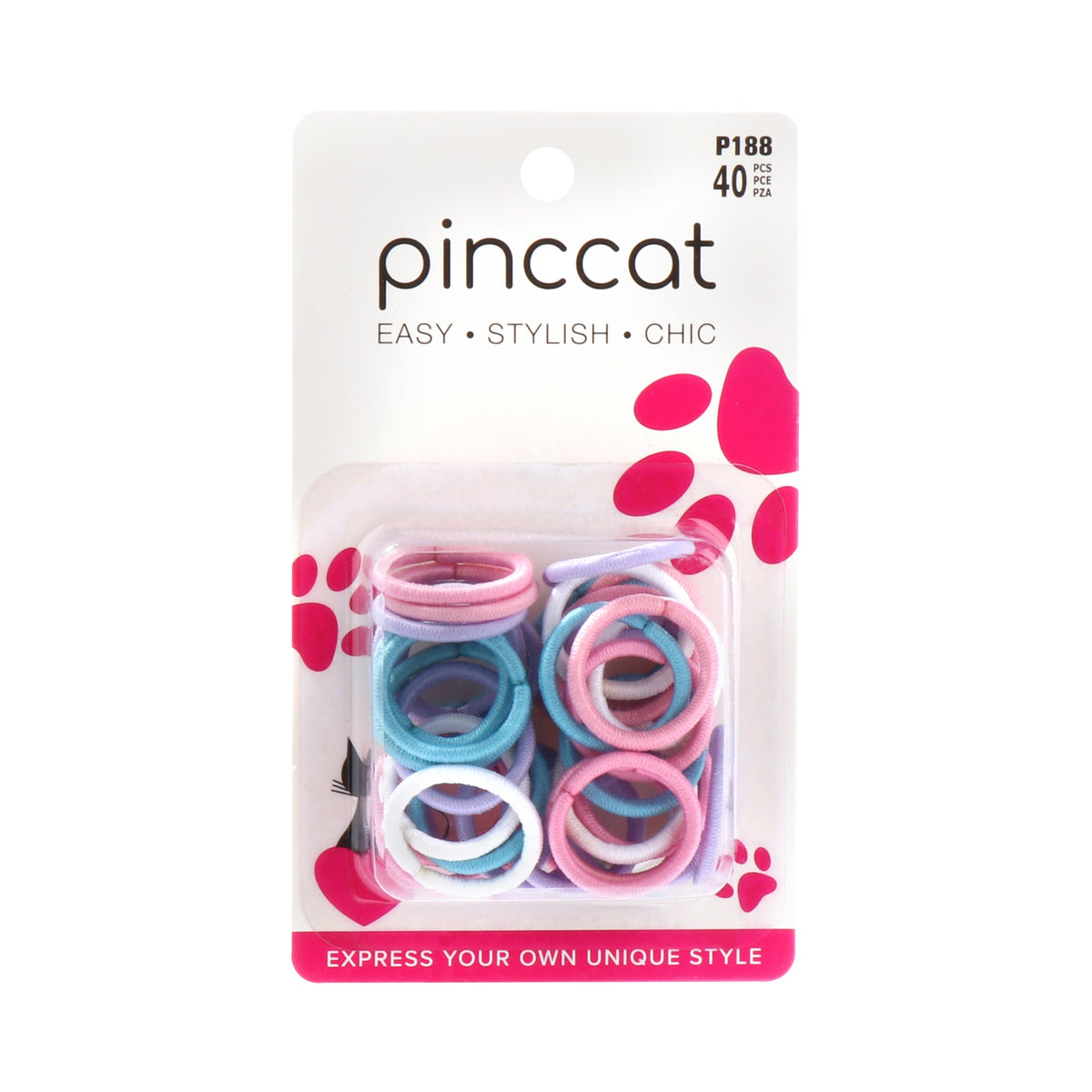 Pinccat P188 – Small Pastel Assorted – 40 ties