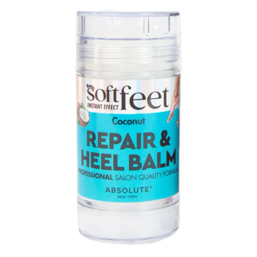 Absolute New York Soft Feet Repair & Heel Balm, Deep Moisturizing Cracked Skin Treatment Coconut 2.46 oz - SOCR05 ABSOLUTE