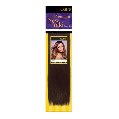 OUTRE PREMIUM NEW YAKI TANGLE FREE 100% HUMAN HAIR (Choose Size & Color) Ultimate Beauty Supply
