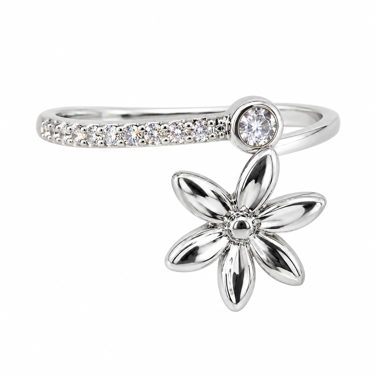 The One R39 silver-tone adjustable ring