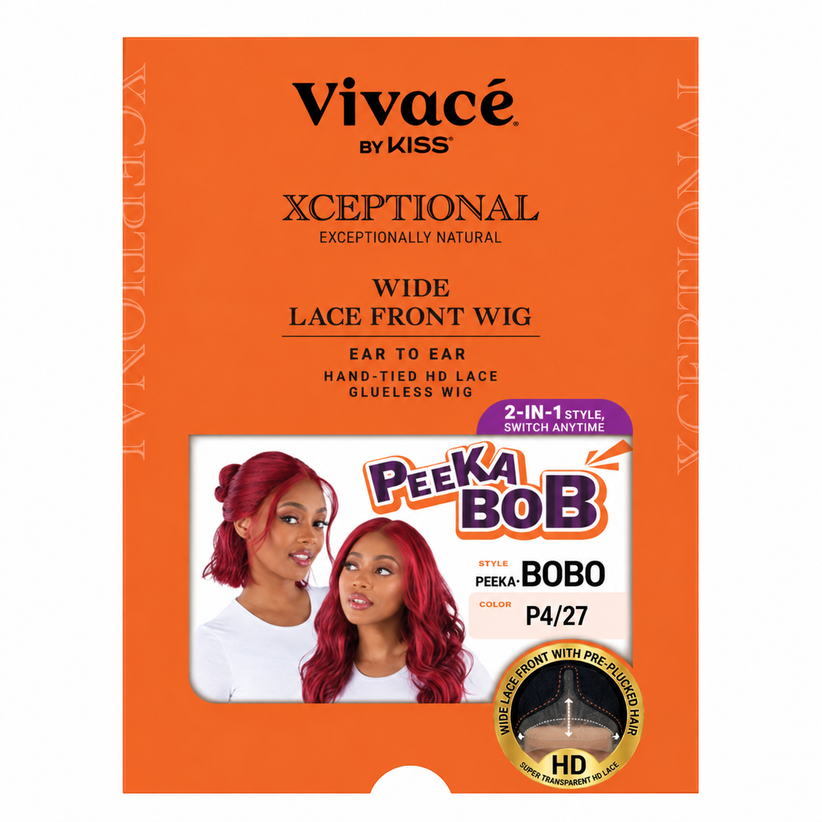Vivacé Peeka-Bobo P4/27 labeled package; printed model shows Ruby