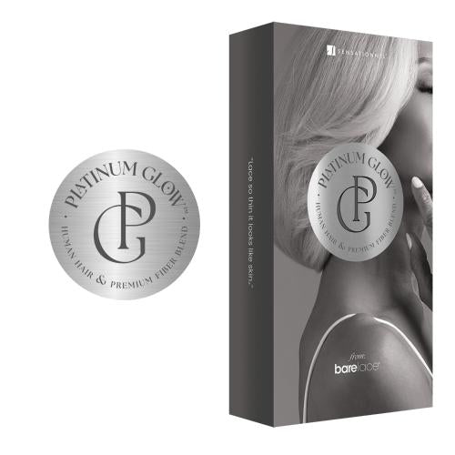 Sensationnel Human Hair Blend Lace Front Wig BareLace Glueless 13X6 Platinum Glow Emmeline