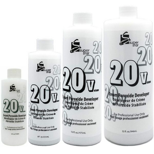 Marianna Super Star Cream Peroxide Developer 20 Volume (Available in 4oz, 8oz, 16oz, 32oz)