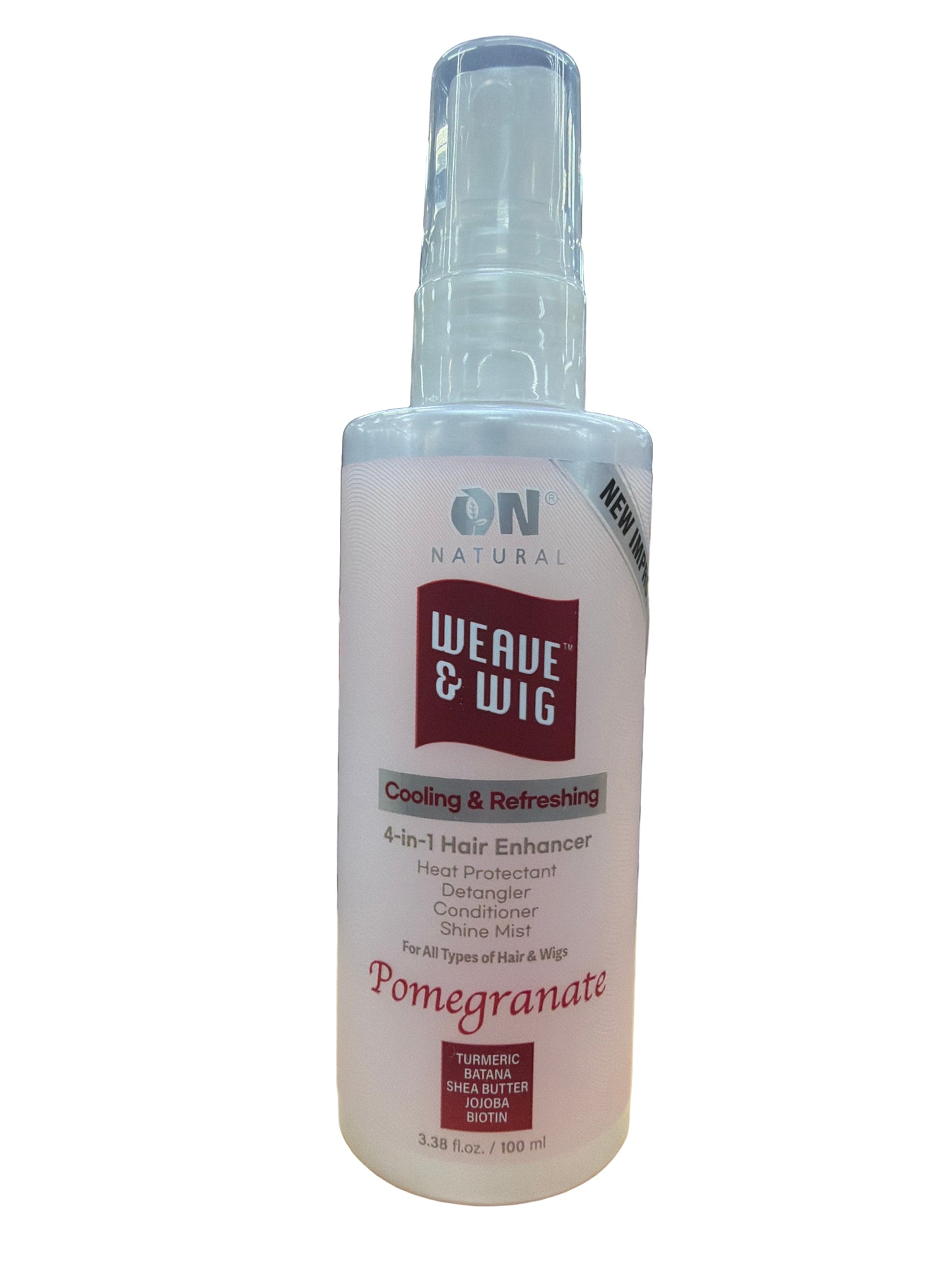 On Natural : Curl-n-Wavy 4-in-1 Hair Enhancer for Curly Hair / Weave & Wig 4-in-1 Hair Enhancer for Straight Hair, 3.38 oz (choose type)