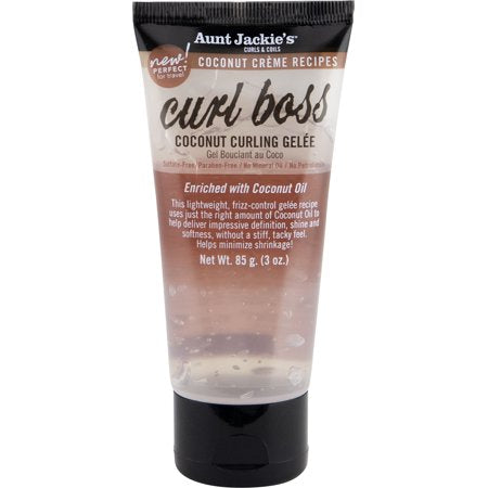 Aunt Jackie's Curl Boss Coconut Curling Gelée 3 oz — 3 oz Curl Boss coconut gelée tube