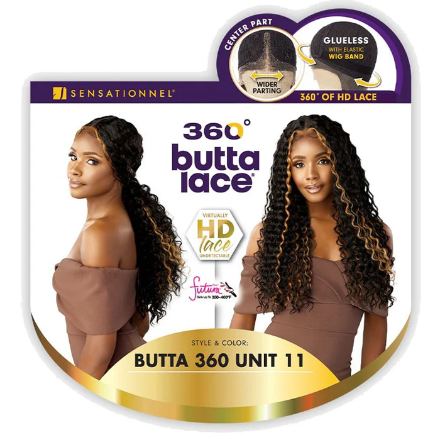 Sensationnel 360 Butta Lace Glueless HD Deep Center Part Lace Wig - BUTTA 360 UNIT 11