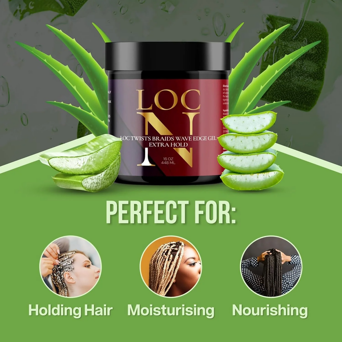 Loc N Braiding Gel 4 oz