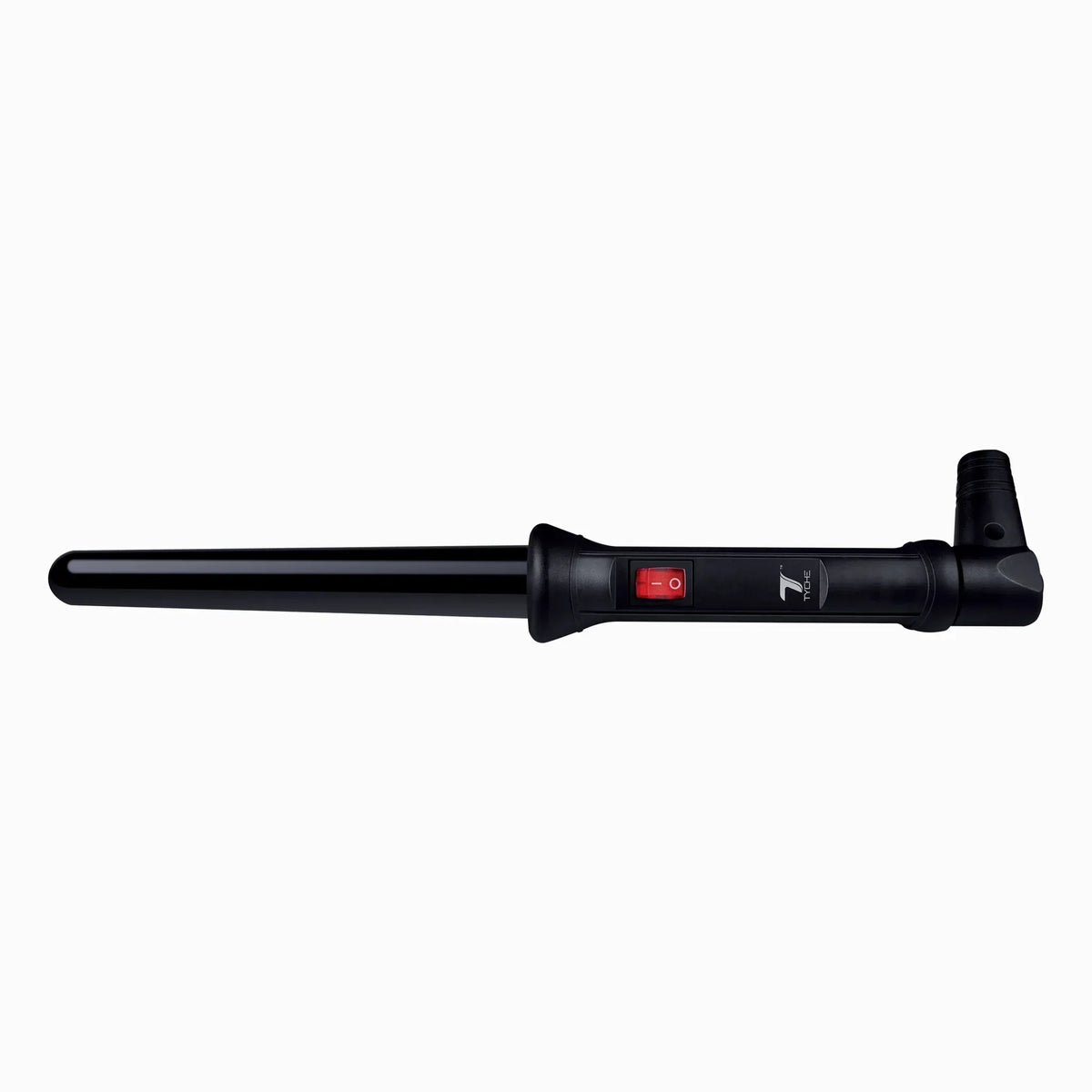 Tyche Ceramic Teflon Rod Curling Iron — black clipless curling rod