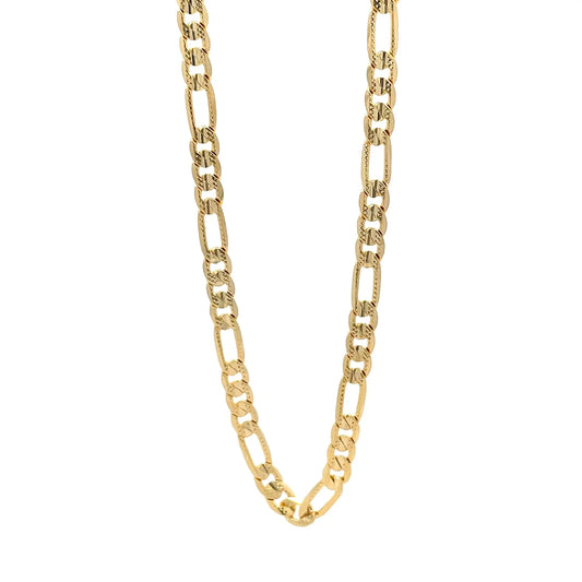 14K Anklet #07 - FROST FIGARO 10" The One Jewelry