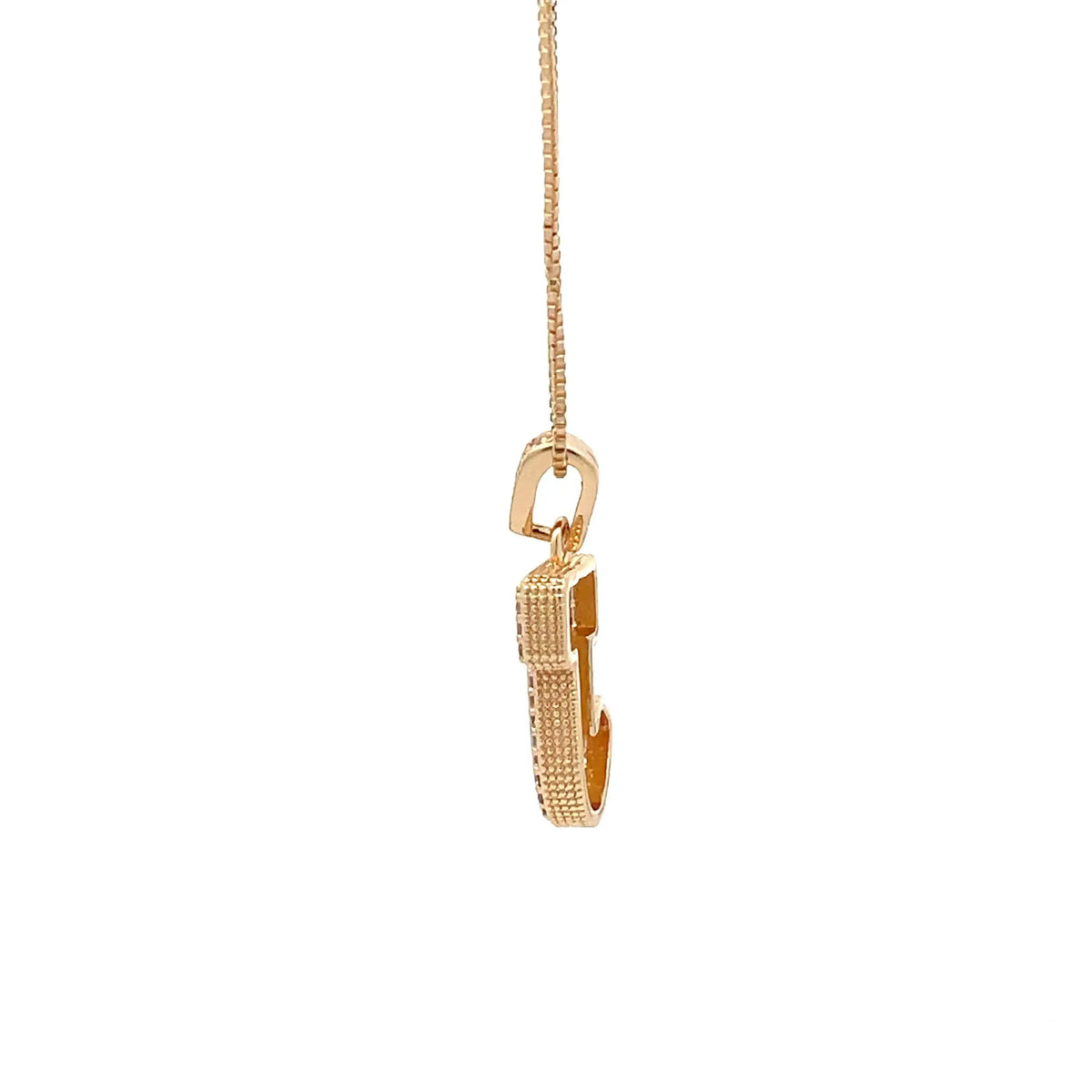 Fancy Diamond Necklace - Letter J The One Jewelry