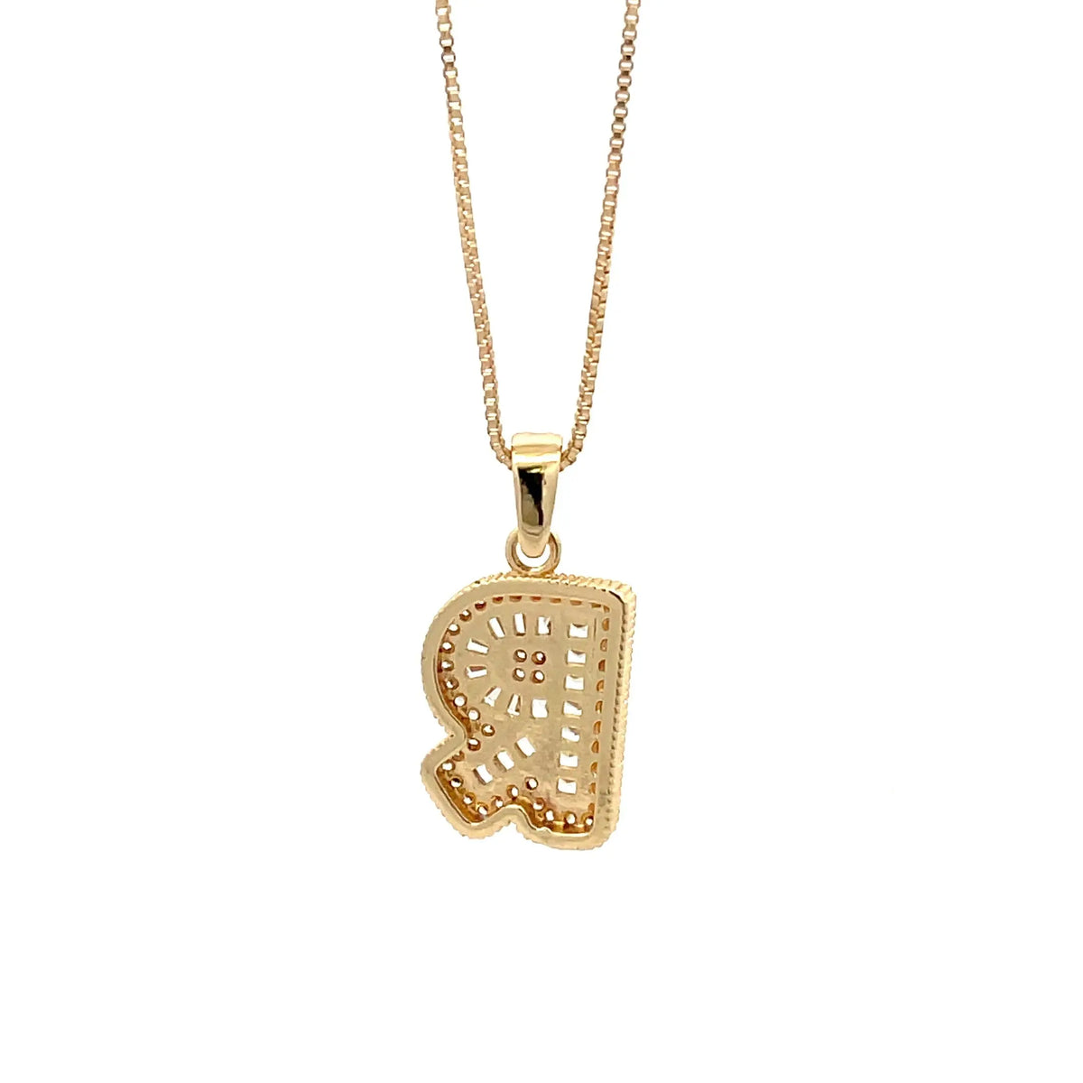 Fancy Diamond Necklace - Letter R The One Jewelry