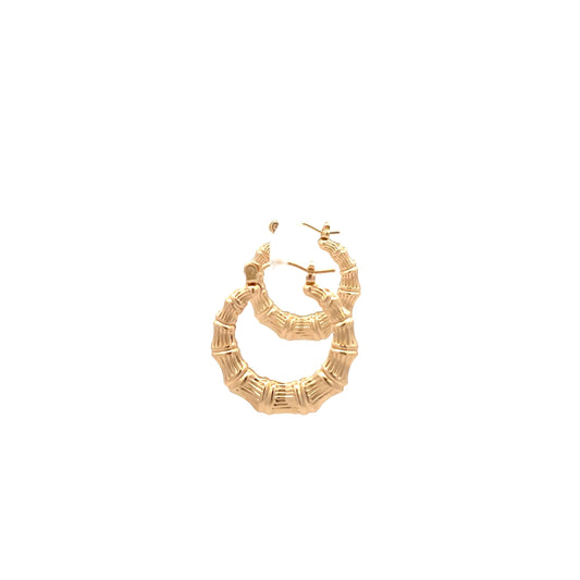 New Bamboo Hoop Earrings - 02 The One Jewelry
