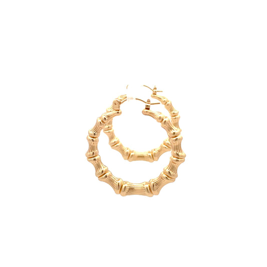 New Bamboo Hoop Earrings - 03 The One Jewelry