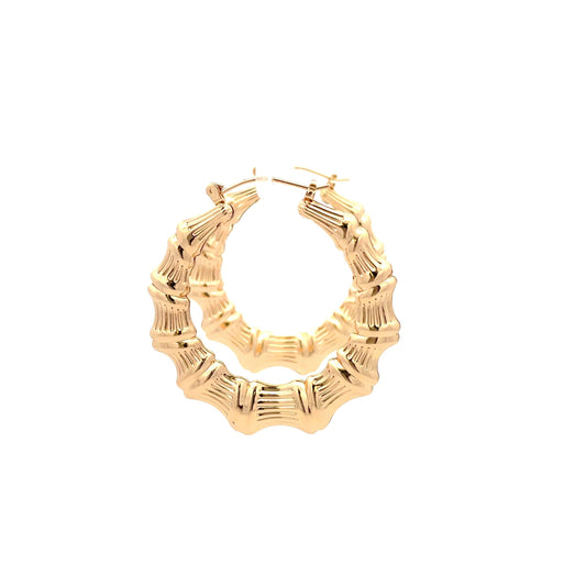 New Bamboo Hoop Earrings - 06 The One Jewelry