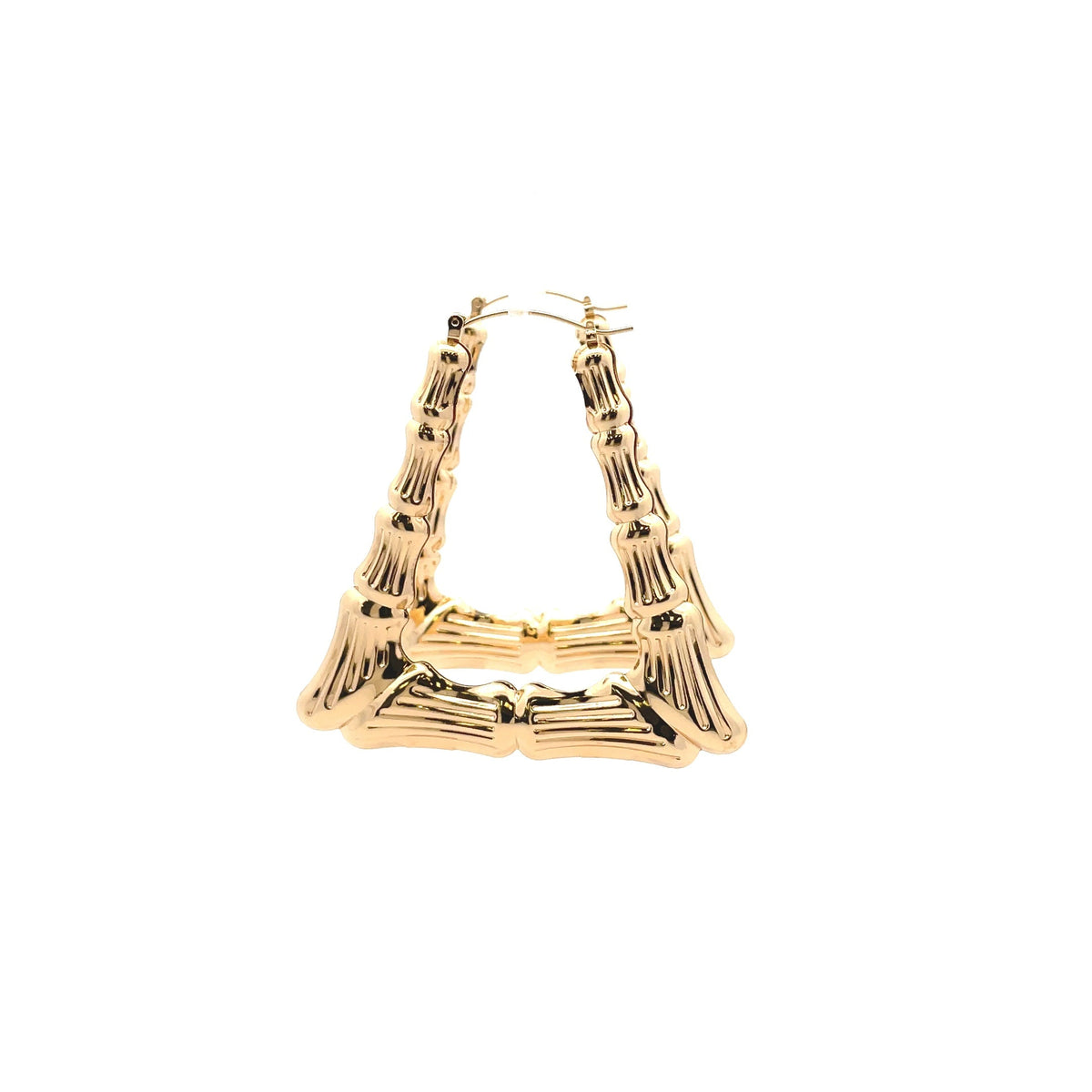 Bamboo Rectangle Earrings - Size 03 The One Jewelry