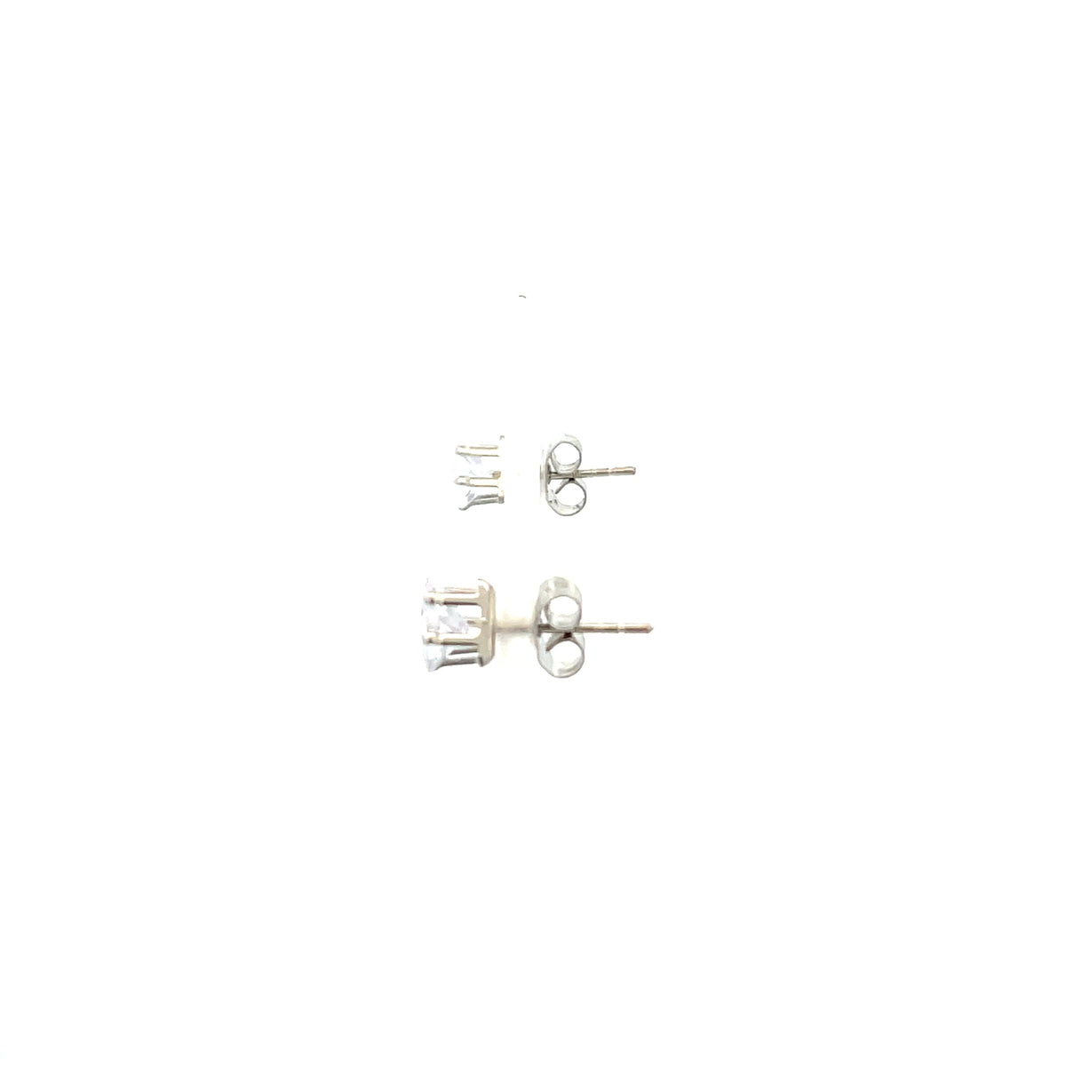 Floor Cubic Zirconia Earrings Triangle - 6mm The One Jewelry