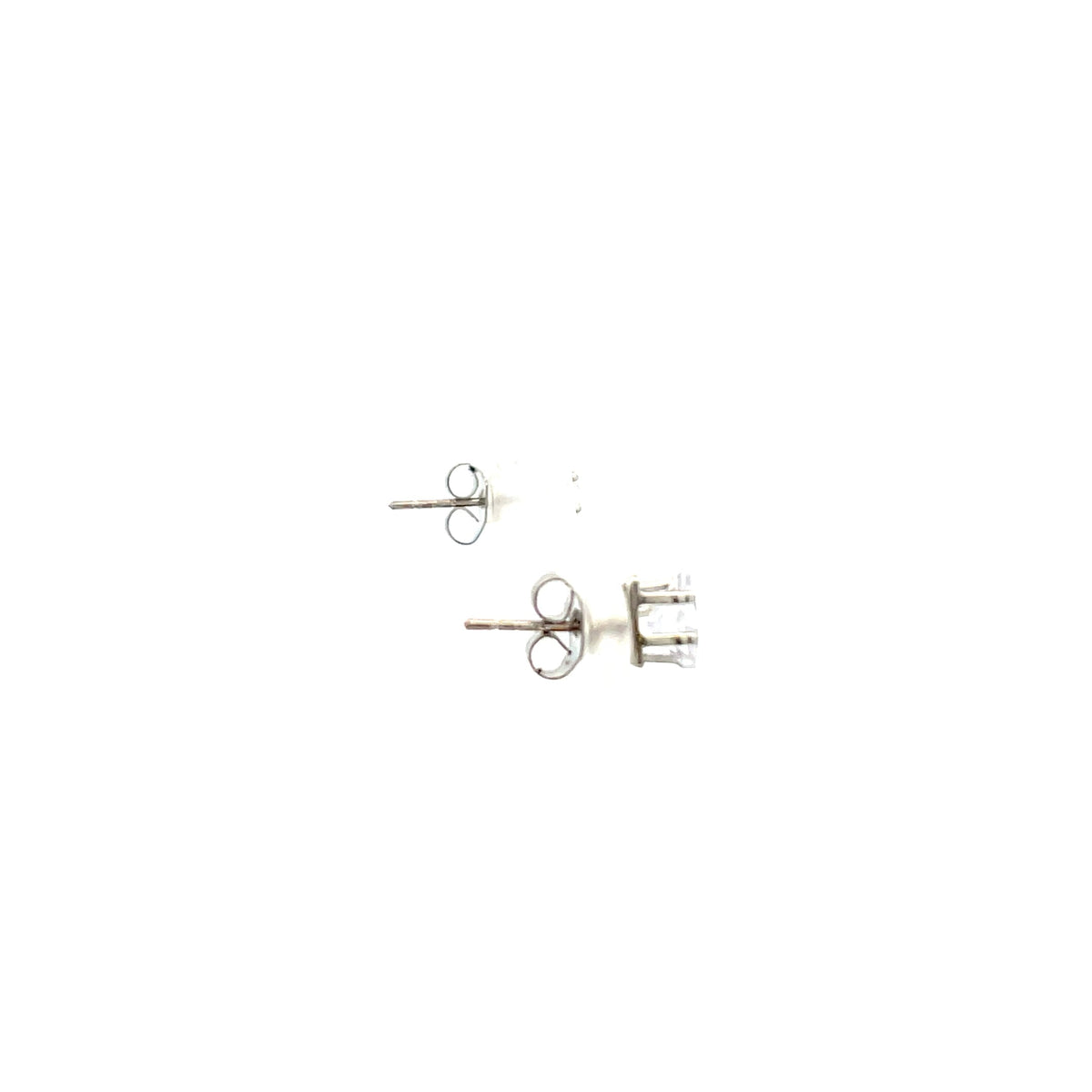Floor Cubic Zirconia Earrings Triangle - 6mm The One Jewelry