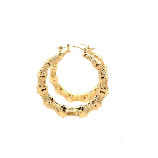 New Bamboo Hoop Earrings - 07 The One Jewelry