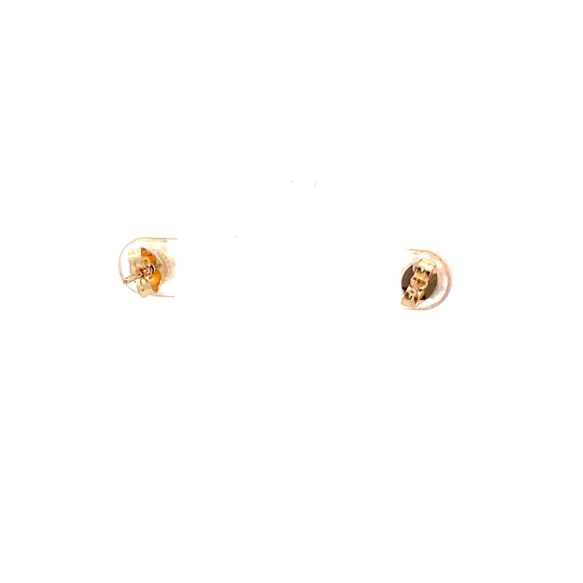 Crown Stud CZ Round Earrings - 5mm The One Jewelry