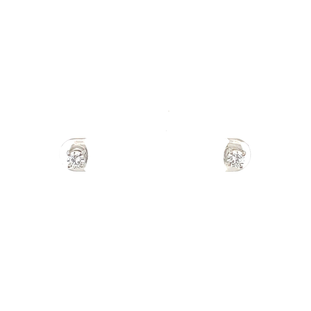 Basket Setting CZ Stud Round - 4mm The One Jewelry