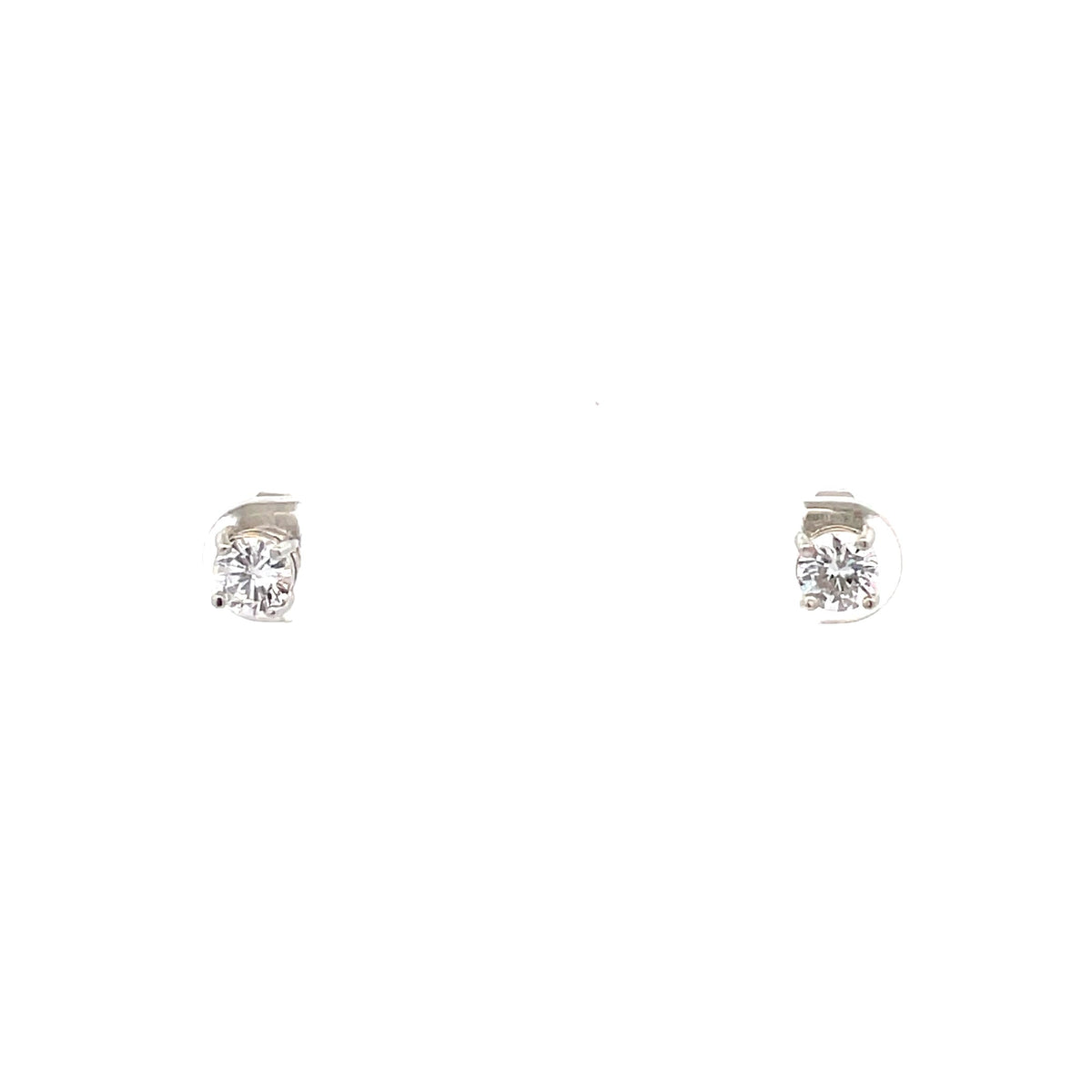 Basket Setting CZ Stud Round - 5mm The One Jewelry
