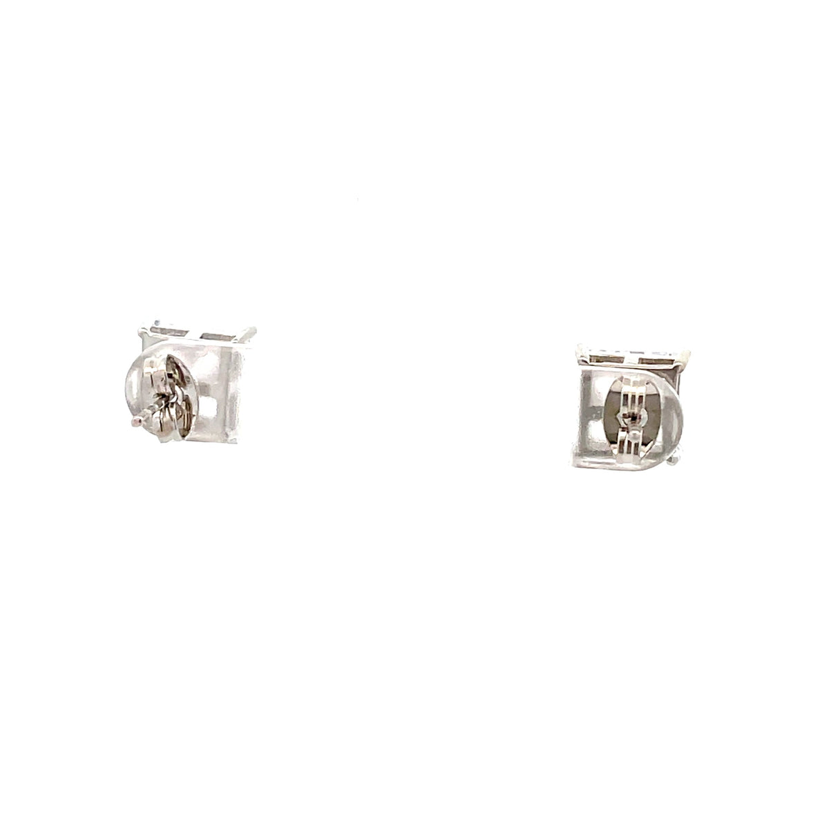 Basket Setting CZ Stud Square - 8mm The One Jewelry