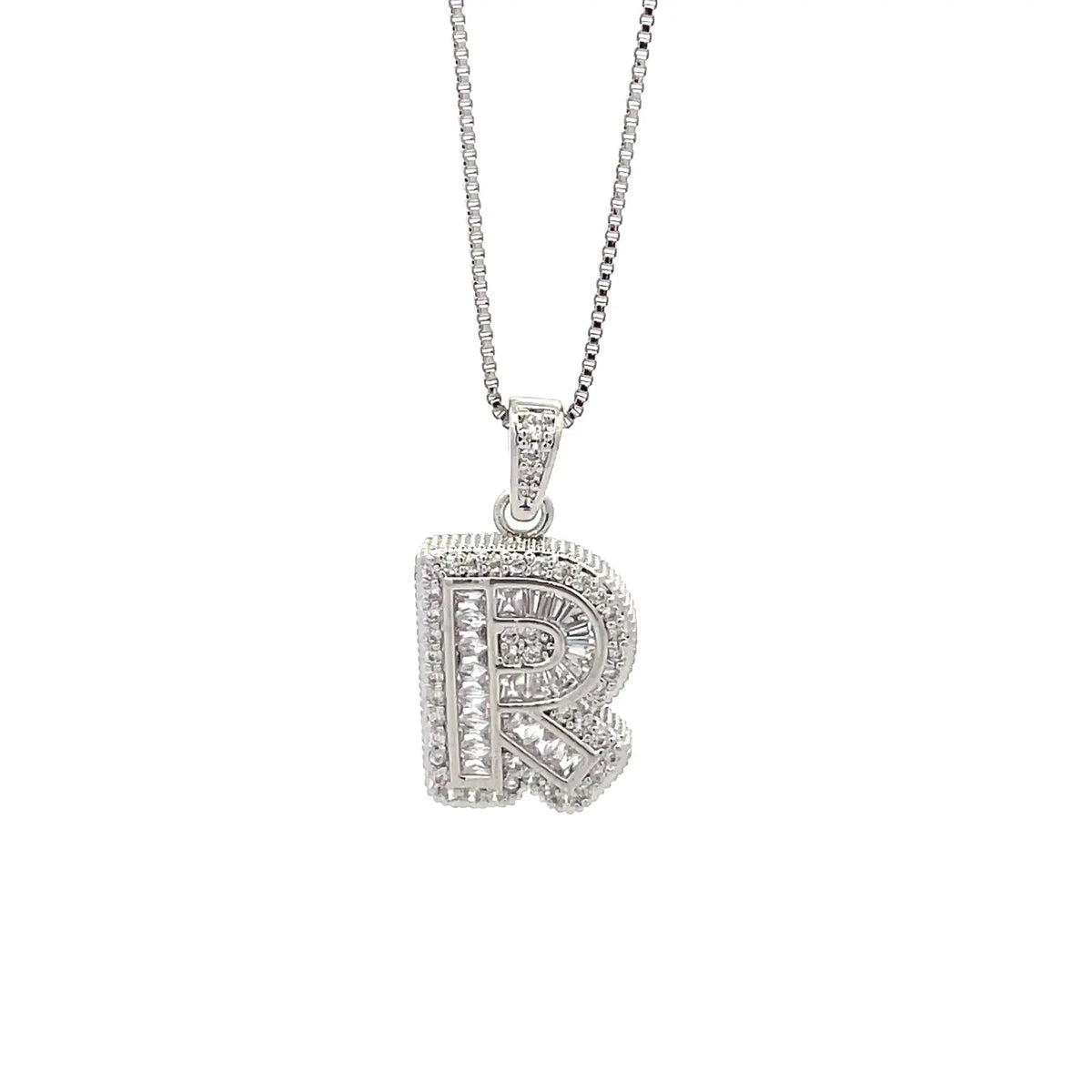 Fancy Diamond Necklace - Letter R The One Jewelry