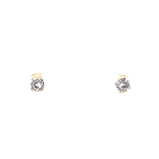 Sterling Silver Round Earrings - 6MM The One Jewelry