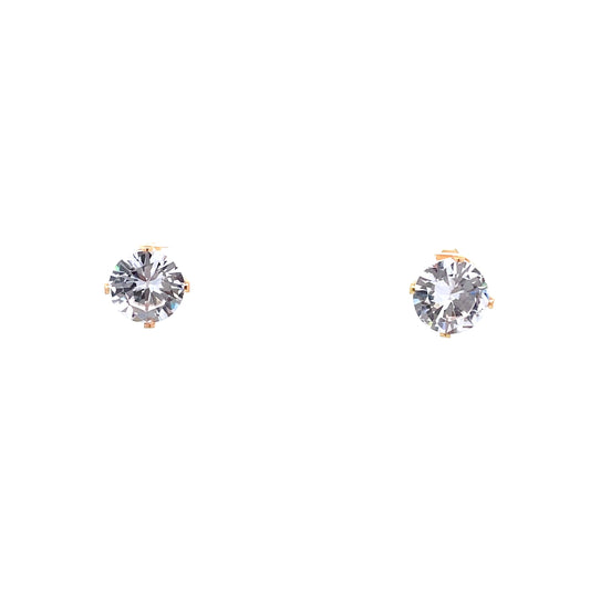 Sterling Silver Round Earrings - 9MM The One Jewelry