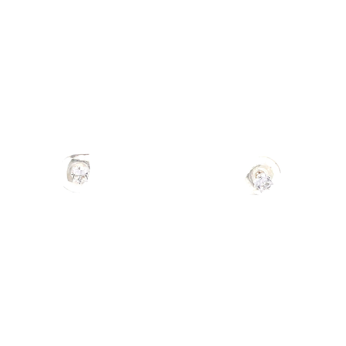 The One Jewelry Silver Tone square sterling silver stud earrings, 3 mm