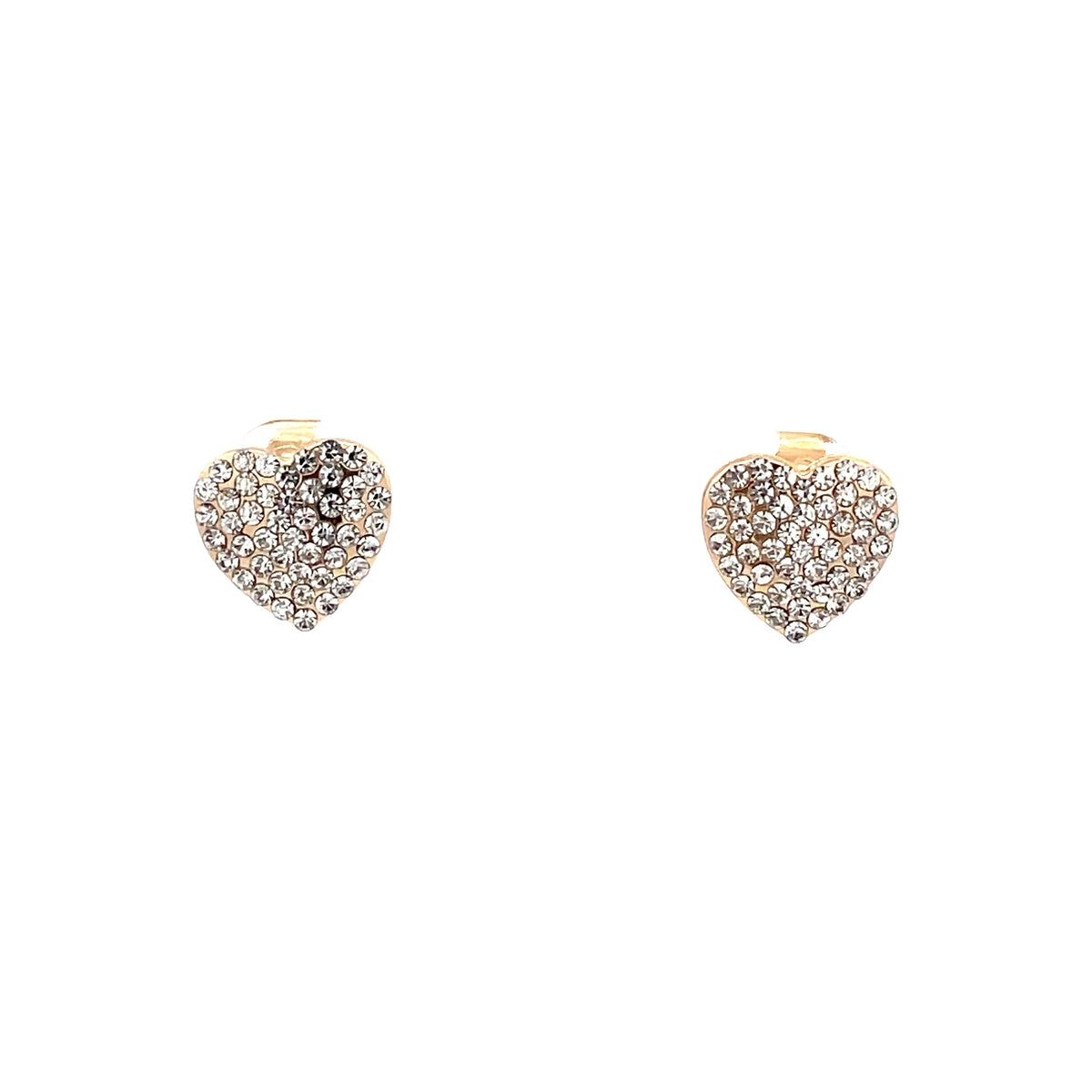 The One Jewelry Lovely Stud Earrings 10 - Heart in gold tone (ONEG10)