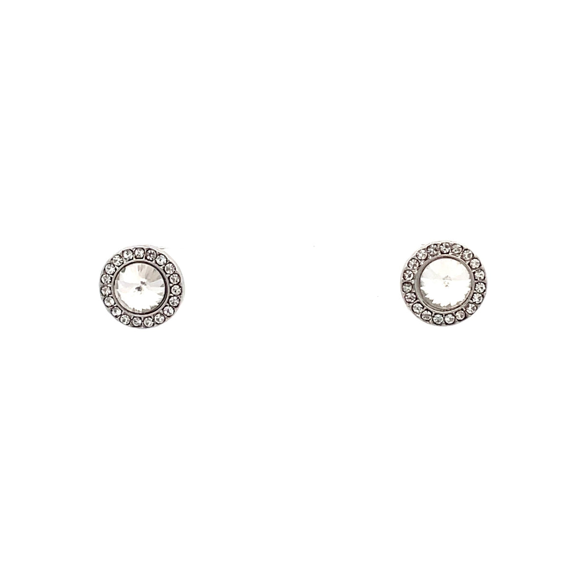 The One Jewelry Lovely Stud Earrings 05 - Open Circle in silver tone (ONES5)