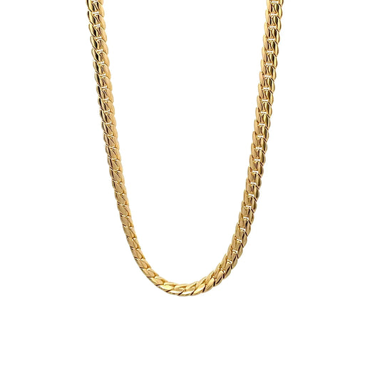 14K Anklet #08 - MIAMI (A) 10" The One Jewelry