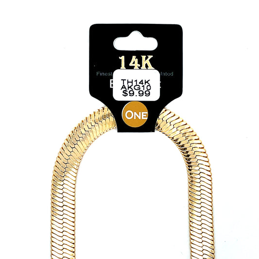 Thick 14K Anklet - Style 10 The One Jewelry