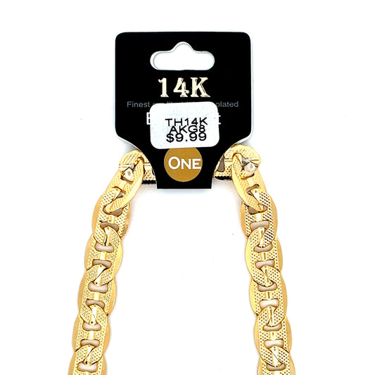 Thick 14K Anklet - Style 08 The One Jewelry