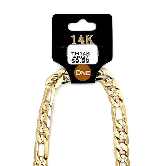 Thick 14K Anklet - Style 07 The One Jewelry