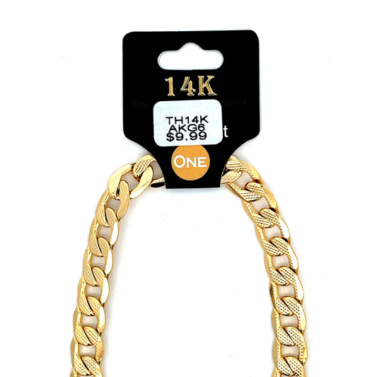 Thick 14K Anklet - Style 06 The One Jewelry
