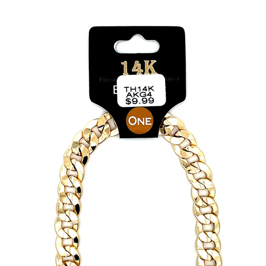 Thick 14K Anklet - Style 04 The One Jewelry