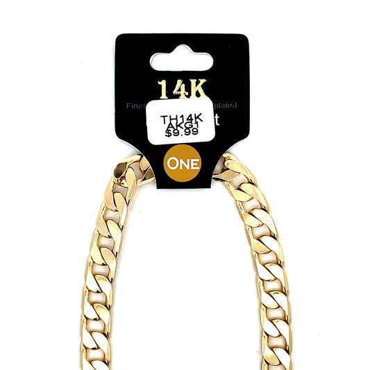 Thick 14K Anklet - Style 01 The One Jewelry