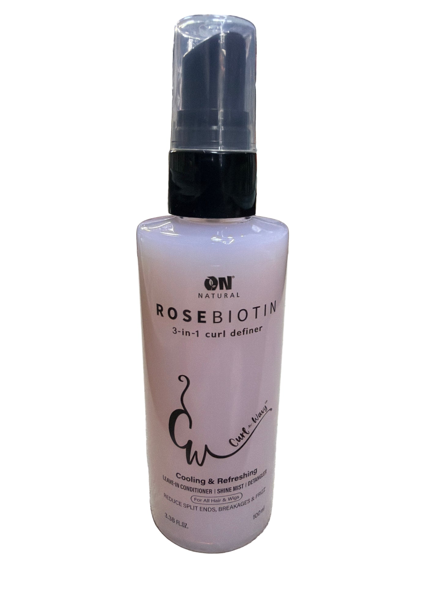 On Natural : Curl-n-Wavy 3-in-1 Curl Definer / Fleek & Sleek 4-in-1 Hair Enhancer for Straight Hair, 3.38 oz (choose type)