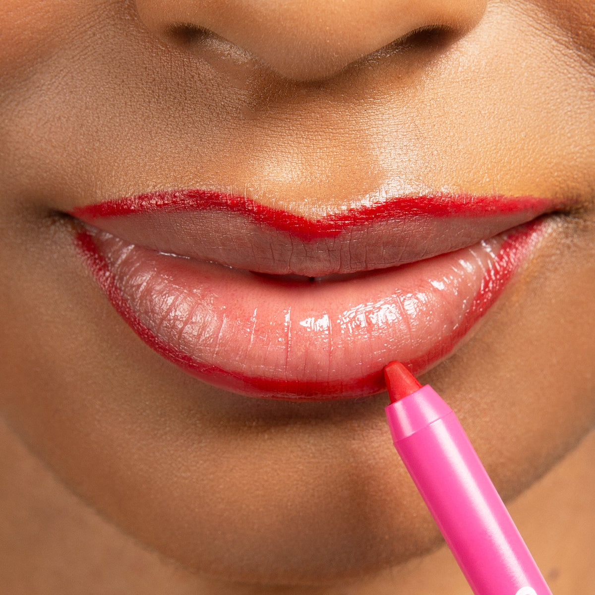 Nicka K Stay Ever lip liner being applied to lips
