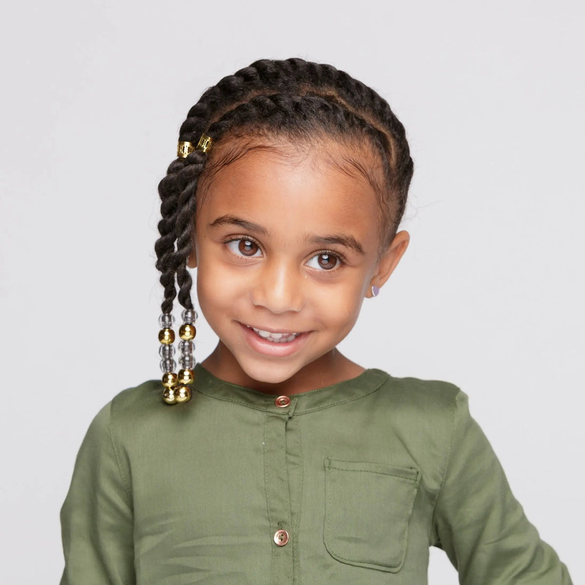 Just For Me Natural Hair Milk Leave-In Detangler 10 oz — child with braided hair