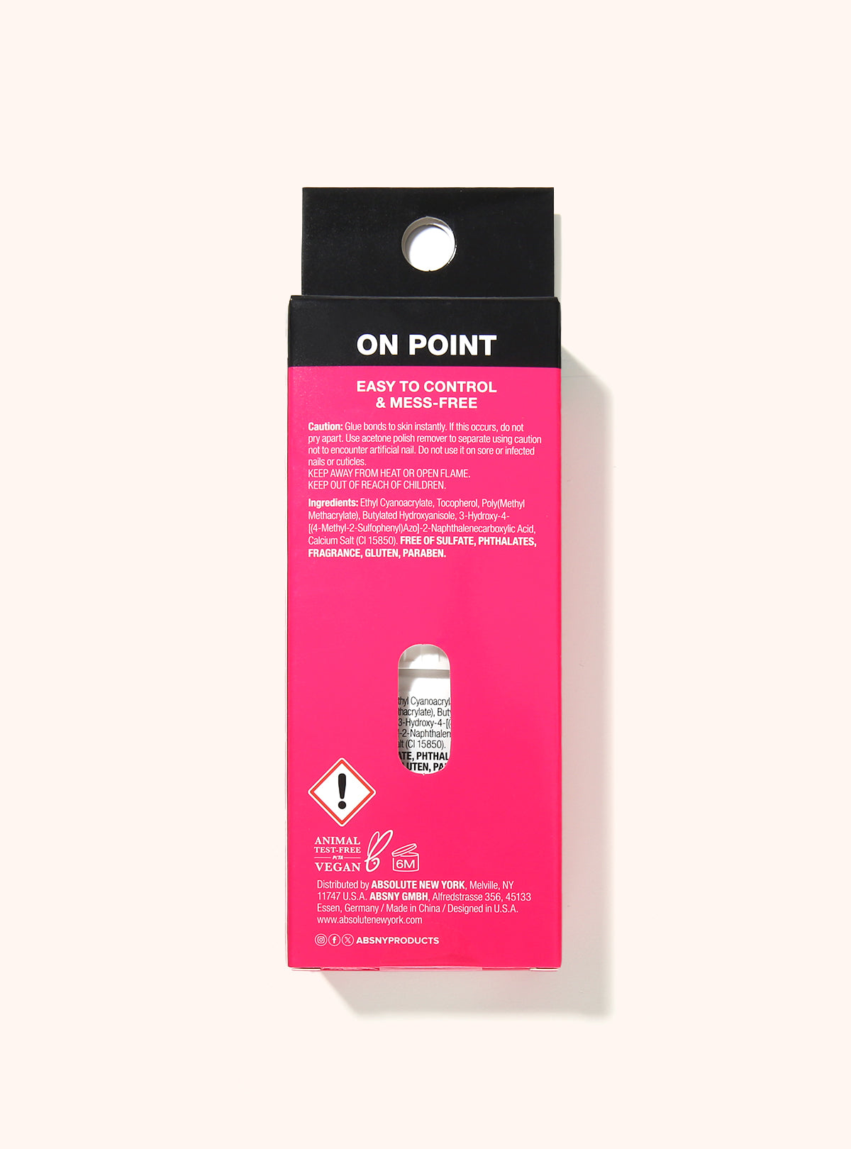 On Point Pink Nail Glue - product view 6