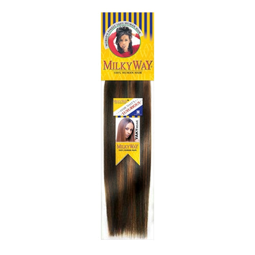 Human Hair Weave Milky Way Yaky Weave