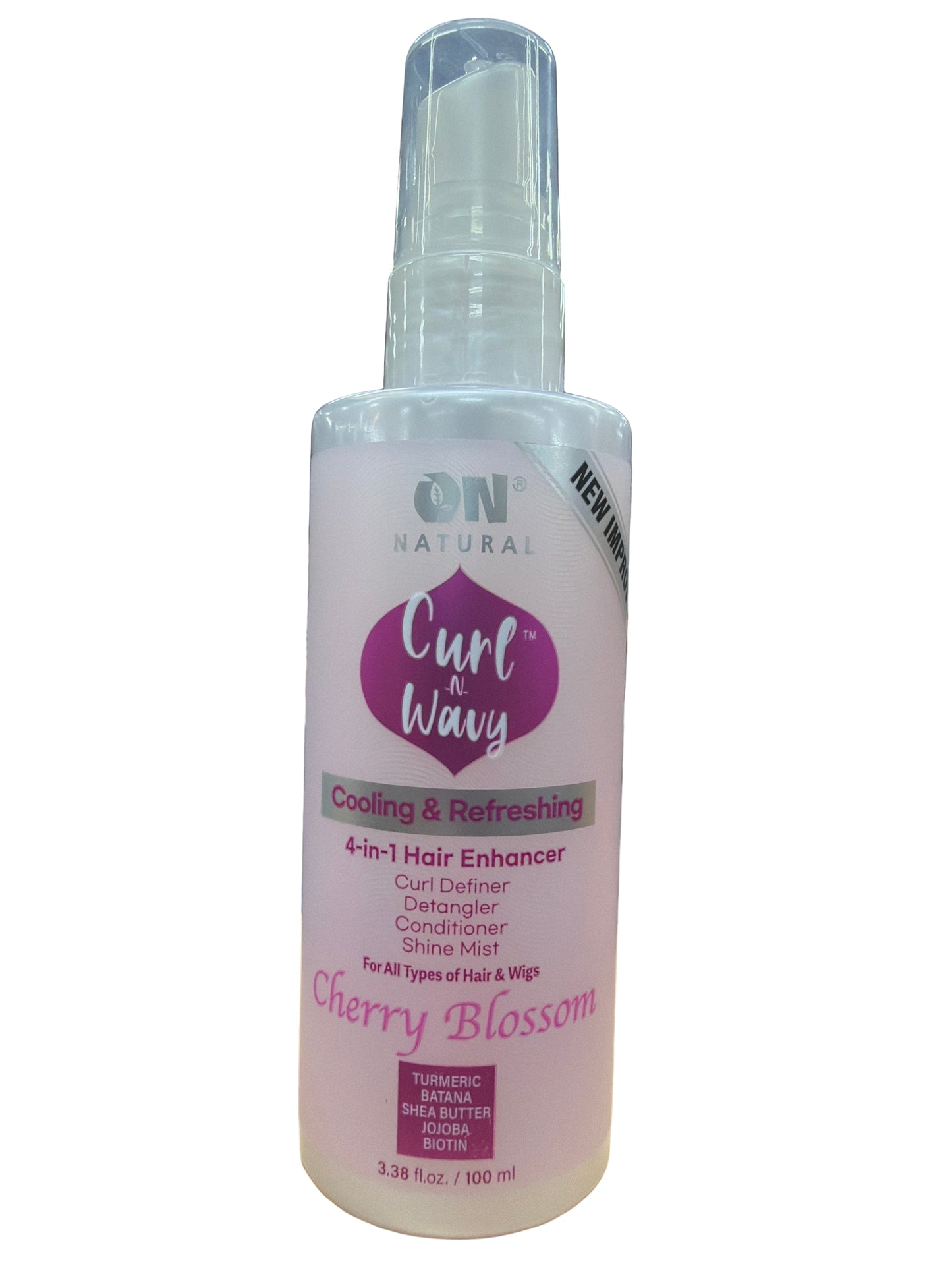 On Natural : Curl-n-Wavy 4-in-1 Hair Enhancer for Curly Hair / Weave & Wig 4-in-1 Hair Enhancer for Straight Hair, 3.38 oz (choose type)