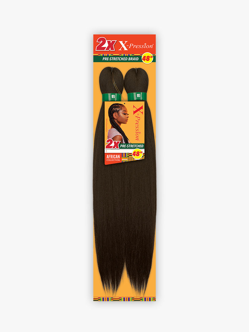 Sensationnel 2x X-PRESSION 48" Pre-Stretched Kanekalon Braid