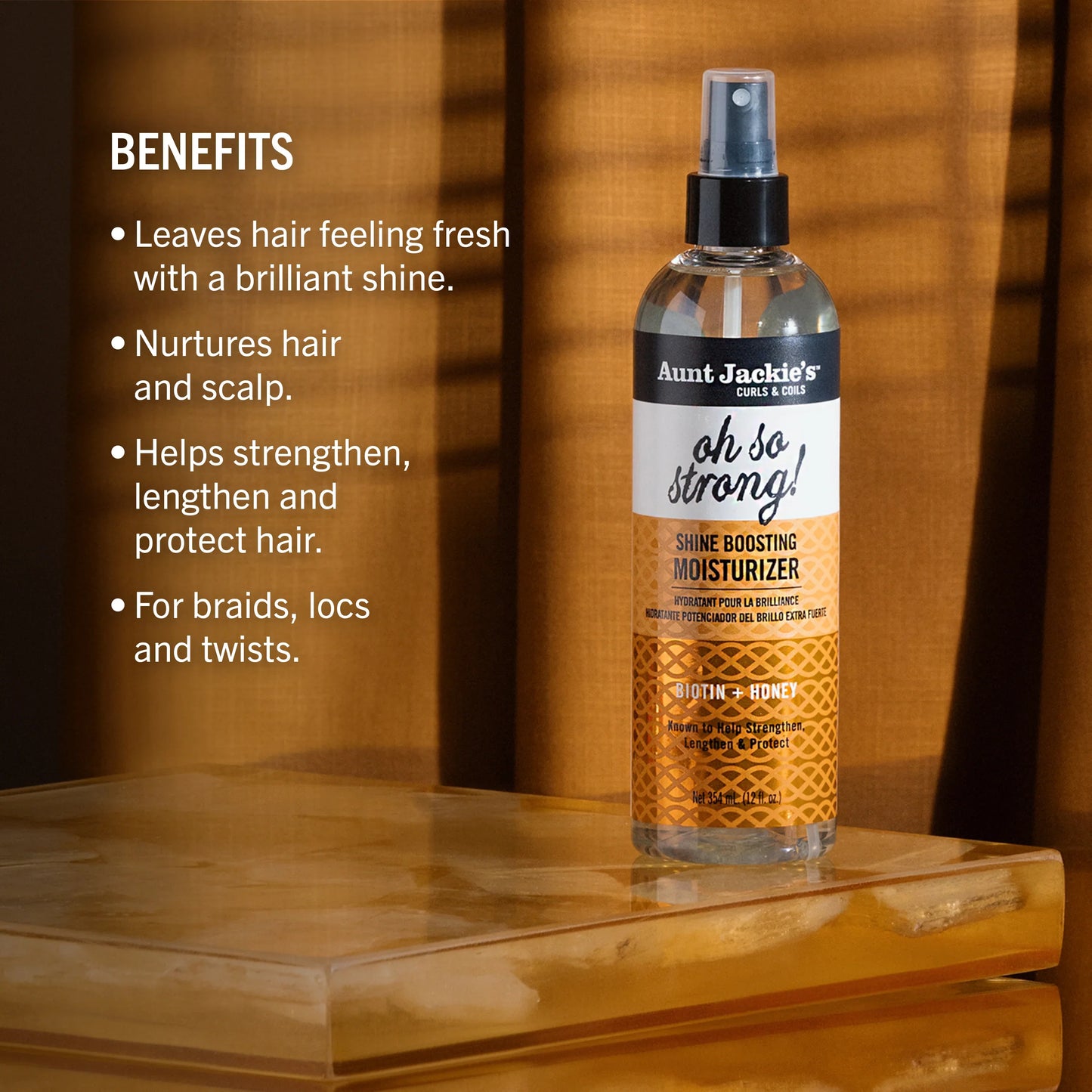 Aunt Jackie's Oh So Strong! Shine Boosting Moisturizer 12oz