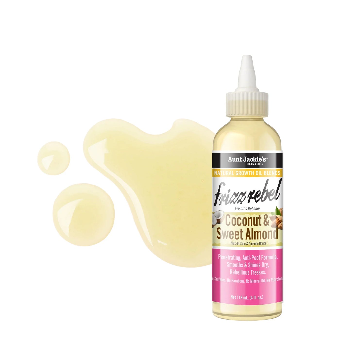Aunt Jackie’s Hair Growth Oil – 4 oz | Nourishing Natural Oils for Stronger, Healthier Hair – Choose Oil