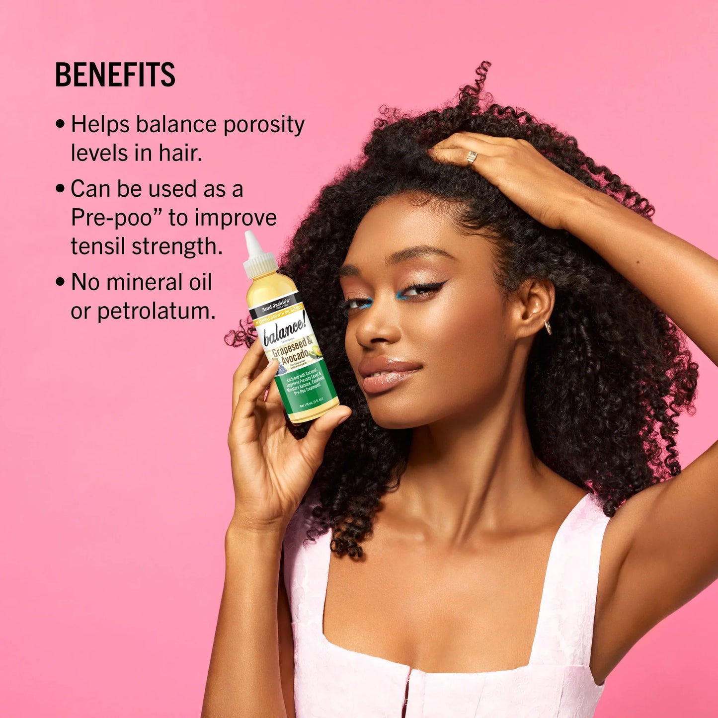 Aunt Jackie’s Hair Growth Oil – 4 oz | Nourishing Natural Oils for Stronger, Healthier Hair – Choose Oil