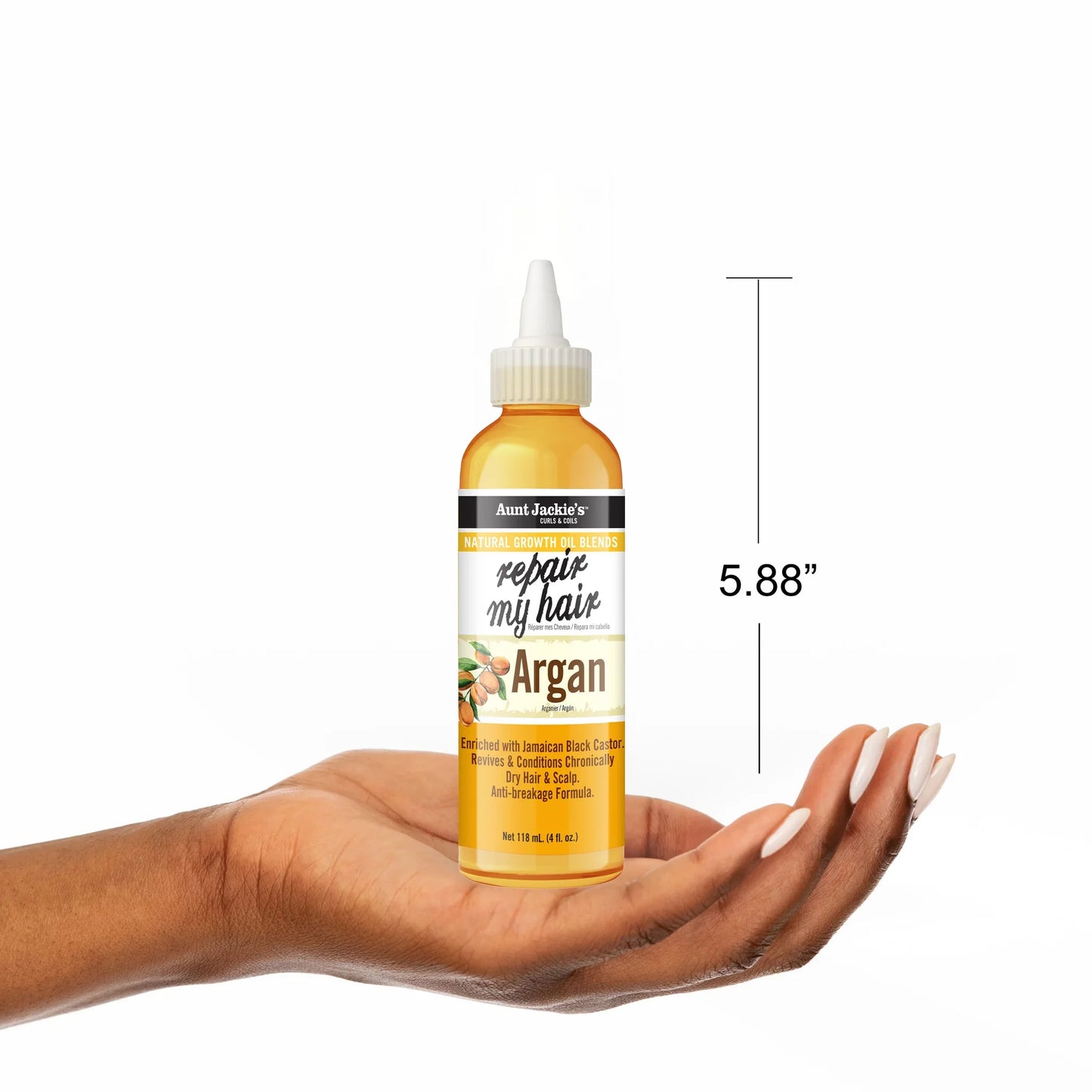 Aunt Jackie’s Hair Growth Oil – 4 oz | Nourishing Natural Oils for Stronger, Healthier Hair – Choose Oil